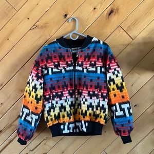 100% X Small Polyester Jacket. Multicolor. Saddlesmith by Action. Fits bigger.